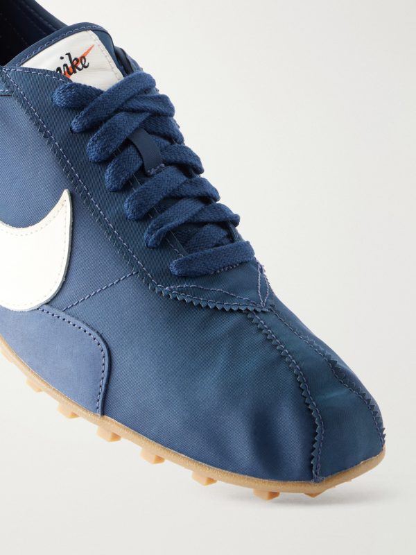 Moon Shoe Leather-Trimmed Shell Sneakers - CU Moon Shoe Leather-Trimmed Shell Sneakers - CU