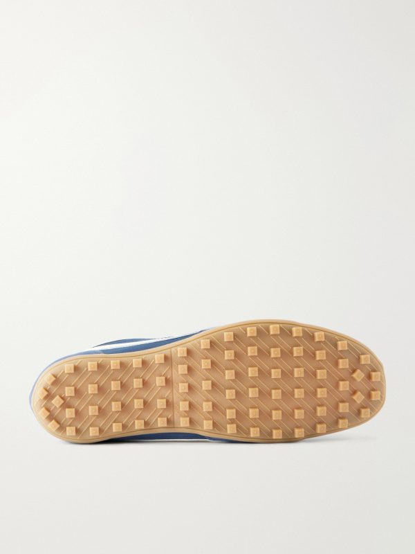 Moon Shoe Leather-Trimmed Shell Sneakers - E1 Moon Shoe Leather-Trimmed Shell Sneakers - E1