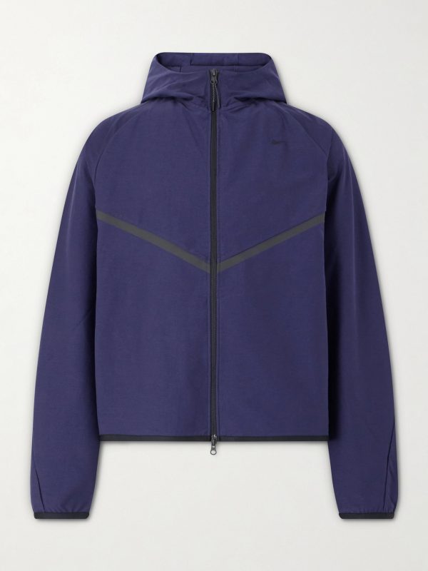 Tech Shori Logo-Embroidered Shell Jacket