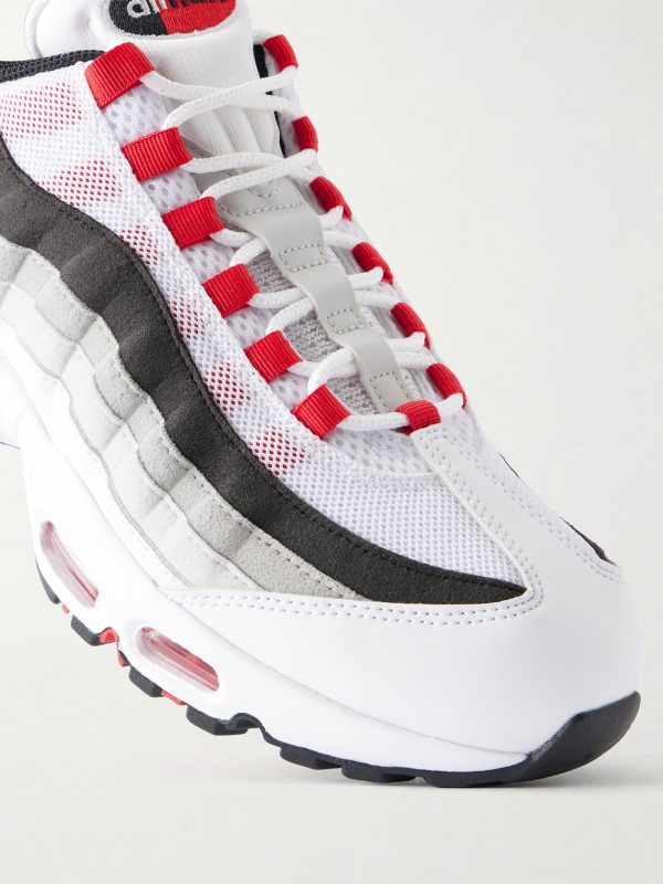 Air Max 95 Suede-Trimmed Leather and Mesh Sneakers - CU Air Max 95 Suede-Trimmed Leather and Mesh Sneakers - CU