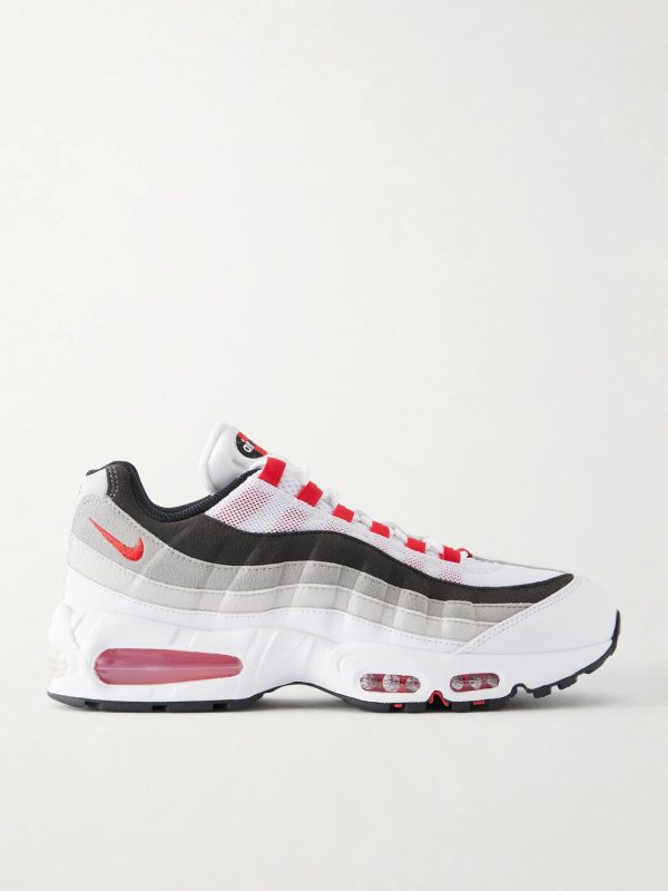 Air Max 95 Suede-Trimmed Leather and Mesh Sneakers Air Max 95 Suede-Trimmed Leather and Mesh Sneakers