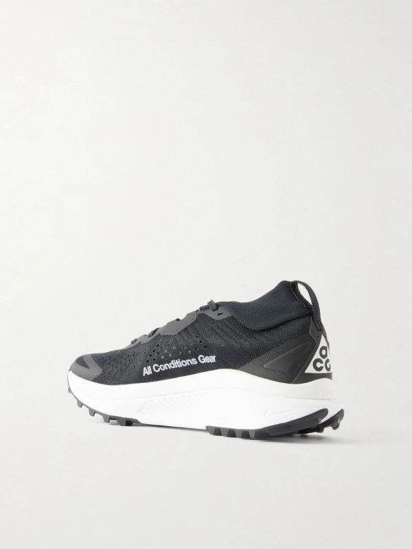 ACG Zegama Trail Rubber-Trimmed Mesh Running Sneakers - BK