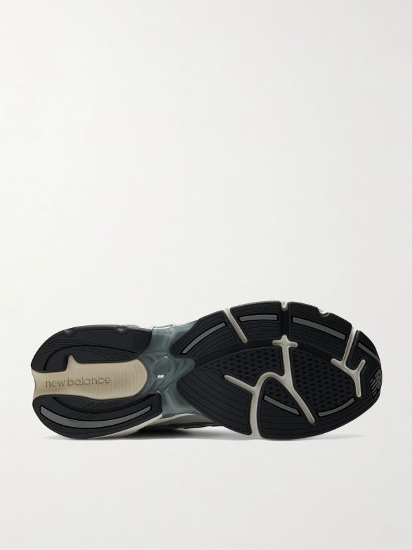 ABZORB 2010 Leather-Trimmed Mesh Sneakers - E1
