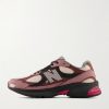 ABZORB 2010 Suede-Trimmed Mesh Sneakers - BK