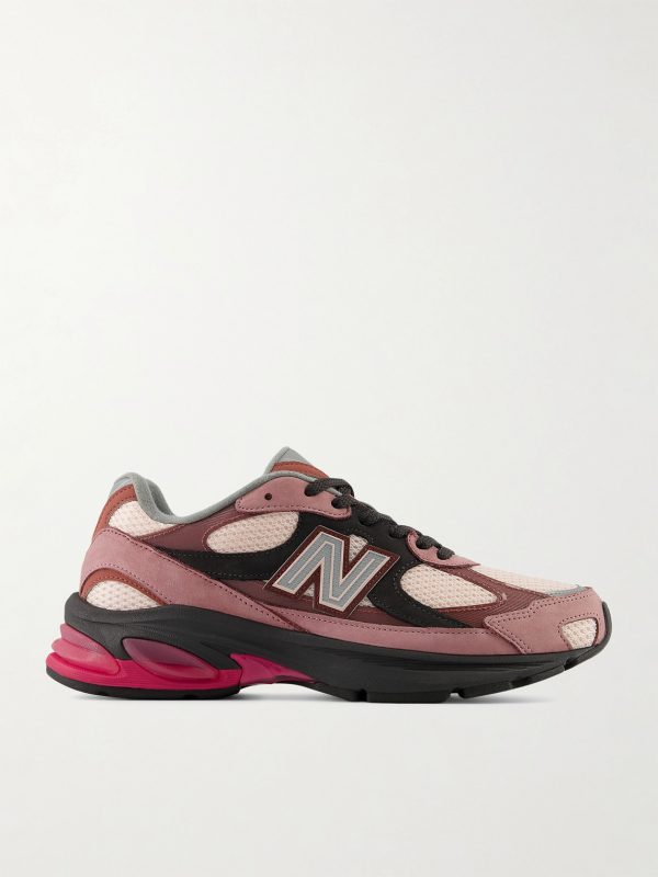ABZORB 2010 Suede-Trimmed Mesh Sneakers