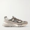 992 Suede-Trimmed Mesh Sneakers 992 Suede-Trimmed Mesh Sneakers