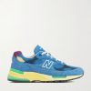 992 Suede-Trimmed Mesh Sneakers 992 Suede-Trimmed Mesh Sneakers