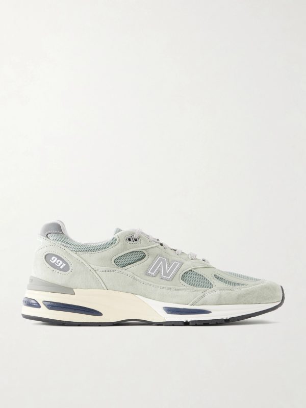 991v2 Suede and Mesh Sneakers 991v2 Suede and Mesh Sneakers