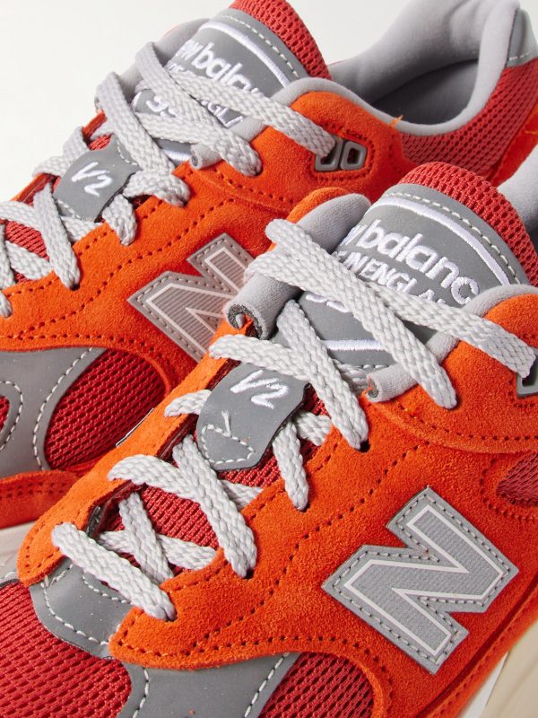 991v2 Rubber-Trimmed Suede and Mesh Sneakers - CU