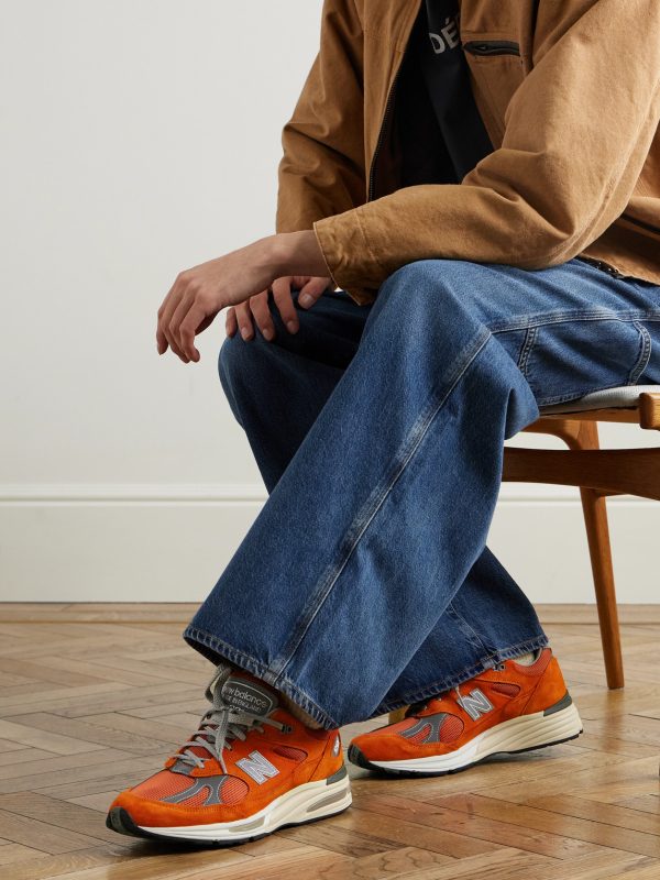 991v2 Rubber-Trimmed Suede and Mesh Sneakers - OU