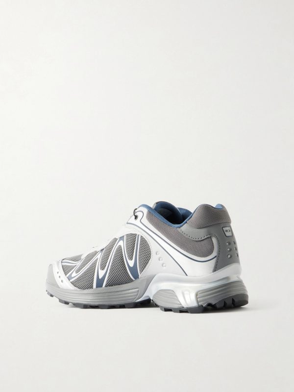 XT-WHISPER Rubber-Trimmed Mesh Sneakers - BK XT-WHISPER Rubber-Trimmed Mesh Sneakers - BK