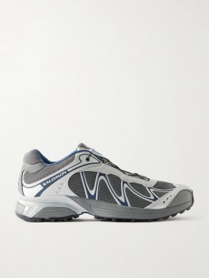 XT-WHISPER Rubber-Trimmed Mesh Sneakers