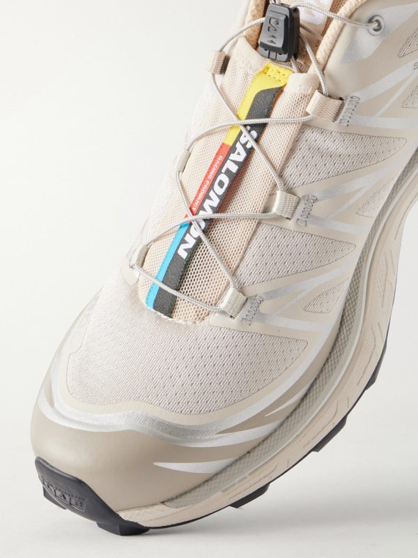 XT-6 Rubber-Trimmed Mesh Sneakers - CU XT-6 Rubber-Trimmed Mesh Sneakers - CU