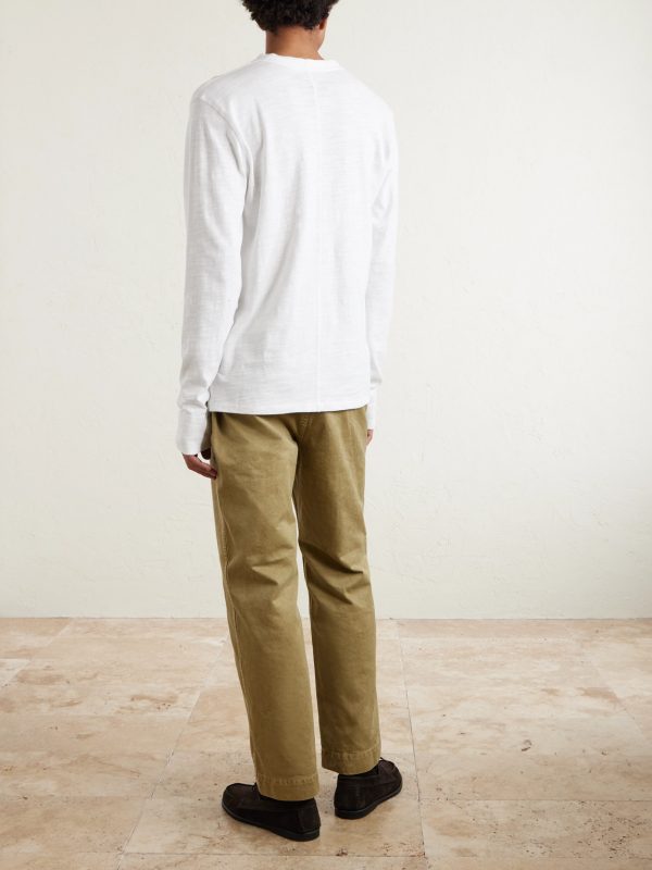 Cotton-Jersey Henley T-Shirt - BK