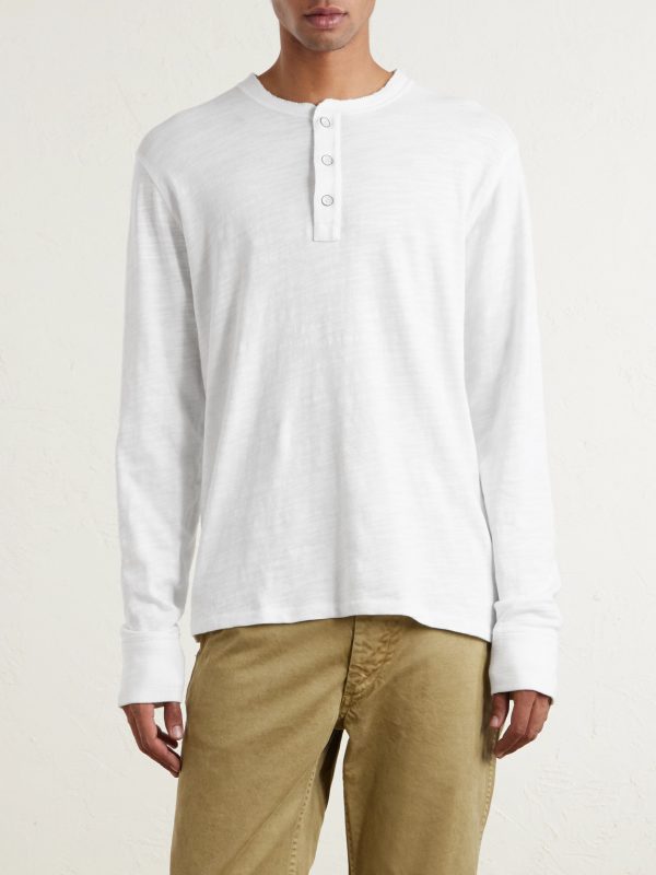 Cotton-Jersey Henley T-Shirt - FR