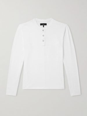 Cotton-Jersey Henley T-Shirt