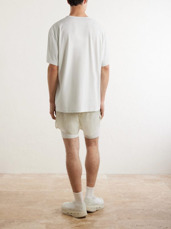 + Post Archive Faction Zero 2-in-1 Stretch-Jersey and Mesh Running Shorts - BK + Post Archive Faction Zero 2-in-1 Stretch-Jersey and Mesh Running Shorts - BK
