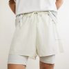 + Post Archive Faction Zero 2-in-1 Stretch-Jersey and Mesh Running Shorts - CU + Post Archive Faction Zero 2-in-1 Stretch-Jersey and Mesh Running Shorts - CU