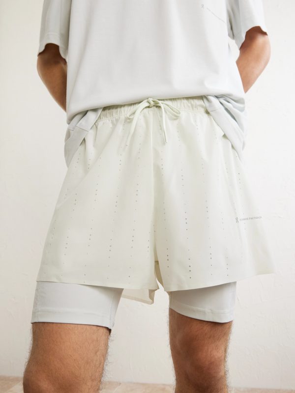 + Post Archive Faction Zero 2-in-1 Stretch-Jersey and Mesh Running Shorts - CU + Post Archive Faction Zero 2-in-1 Stretch-Jersey and Mesh Running Shorts - CU