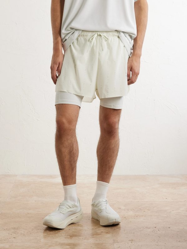 + Post Archive Faction Zero 2-in-1 Stretch-Jersey and Mesh Running Shorts - FR + Post Archive Faction Zero 2-in-1 Stretch-Jersey and Mesh Running Shorts - FR