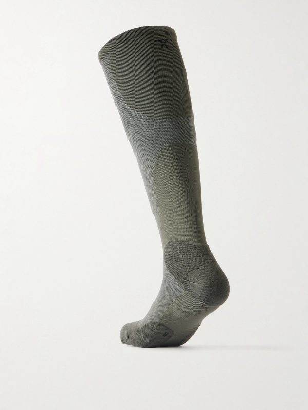 + Post Archive Faction Stretch-Knit Running Socks - BK