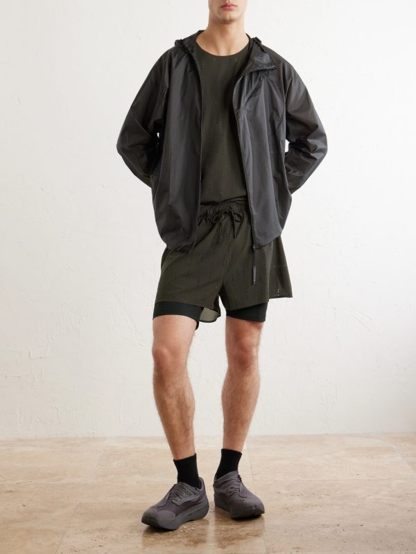 + Post Archive Faction Zero Logo-Print Shell Jacket - OU