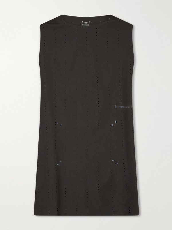 + Post Archive Faction Zero Perforated Reycled-Jersey Running Top