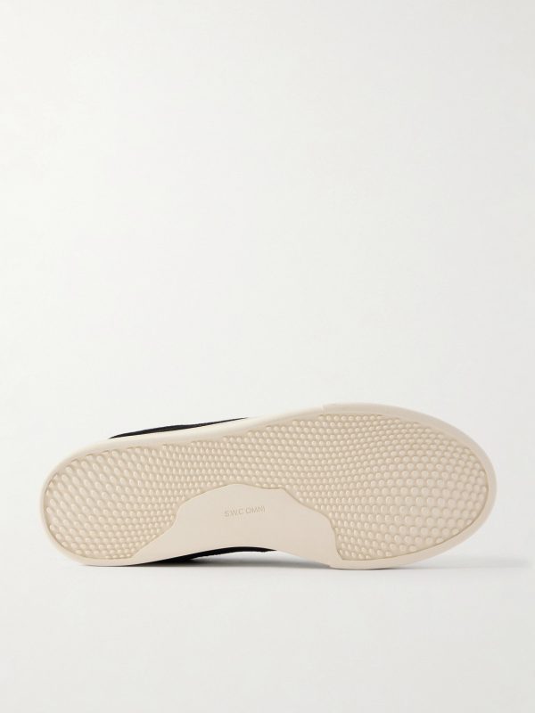 Matta Leather-Trimmed Suede Sneakers - E1