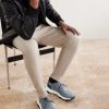 Shadow Leather-Trimmed Stretch-Knit Sneakers - OU Shadow Leather-Trimmed Stretch-Knit Sneakers - OU