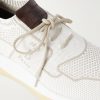 Shadow Leather-Trimmed Stretch-Knit Sneakers - CU Shadow Leather-Trimmed Stretch-Knit Sneakers - CU