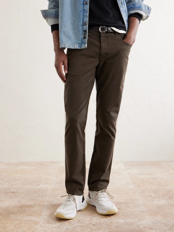 Shadow Leather-Trimmed Stretch-Knit Sneakers - OU Shadow Leather-Trimmed Stretch-Knit Sneakers - OU