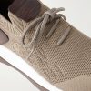 Shadow Leather-Trimmed Stretch-Knit Sneakers - CU Shadow Leather-Trimmed Stretch-Knit Sneakers - CU
