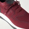 Shadow Leather-Trimmed Stretch-Knit Sneakers - CU Shadow Leather-Trimmed Stretch-Knit Sneakers - CU