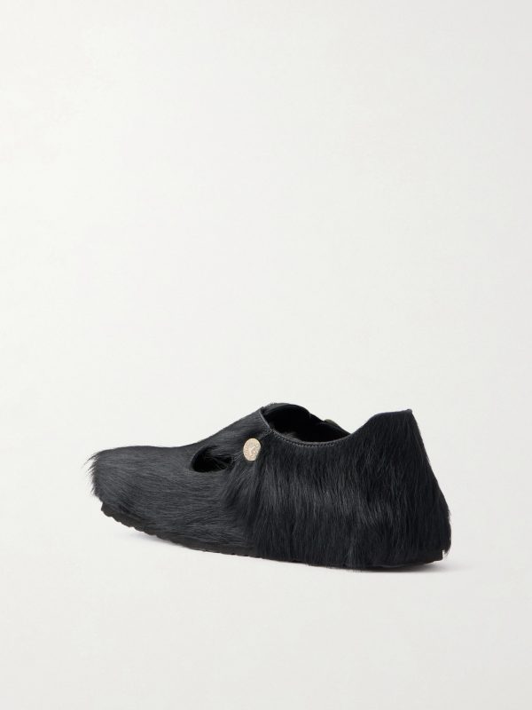 + Song for the Mute Paris Calf Hair Sandals - BK + Song for the Mute Paris Calf Hair Sandals - BK