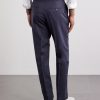 Straight-Leg Linen-Twill Trousers - BK