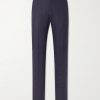 Straight-Leg Linen-Twill Trousers