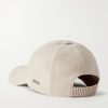 Oasi Logo-Detailed Linen Baseball Cap - BK