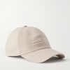 Oasi Logo-Detailed Linen Baseball Cap