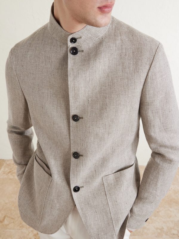 Textured-Linen Jacket - CU Textured-Linen Jacket - CU