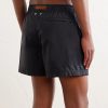 Straight-Leg Mid-Length Swim Shorts - BK Straight-Leg Mid-Length Swim Shorts - BK