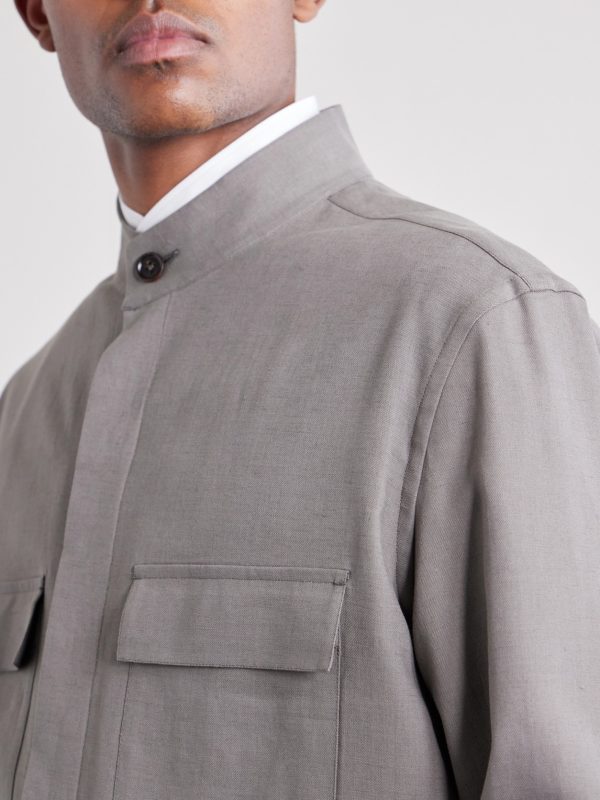 Linen-Gabardine Overshirt - CU Linen-Gabardine Overshirt - CU