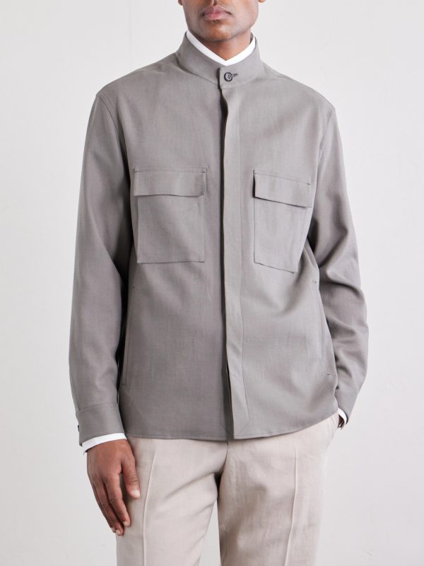 Linen-Gabardine Overshirt - FR Linen-Gabardine Overshirt - FR