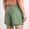 Straight-Leg Printed Cotton Swim Shorts - BK Straight-Leg Printed Cotton Swim Shorts - BK