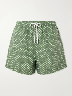 Straight-Leg Printed Cotton Swim Shorts Straight-Leg Printed Cotton Swim Shorts