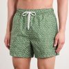 Straight-Leg Printed Cotton Swim Shorts - OU Straight-Leg Printed Cotton Swim Shorts - OU