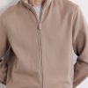 Honeycomb-Knit Cotton, Wool and Silk-Blend Zip-Up Sweater - CU Honeycomb-Knit Cotton, Wool and Silk-Blend Zip-Up Sweater - CU