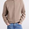 Honeycomb-Knit Cotton, Wool and Silk-Blend Zip-Up Sweater - FR Honeycomb-Knit Cotton, Wool and Silk-Blend Zip-Up Sweater - FR