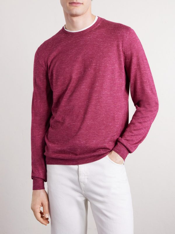Silk, Cashmere and Linen-Blend Sweater - FR