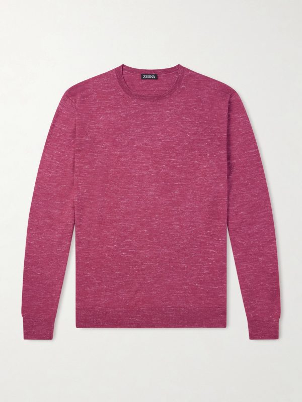 Silk, Cashmere and Linen-Blend Sweater
