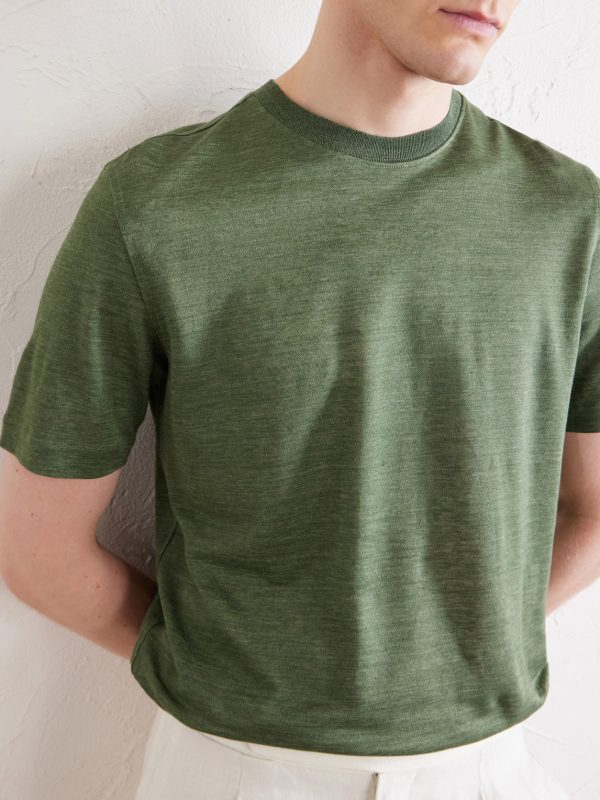 Oasi Knitted Linen T-Shirt - CU Oasi Knitted Linen T-Shirt - CU